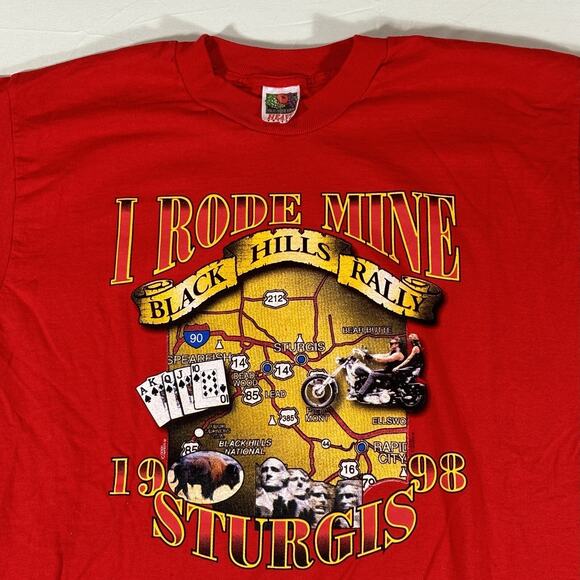 Vintage Sturgis Biker Rally T Shirt Size XL - Picture 1 of 9